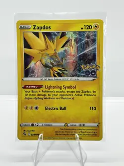 Zapdos 29/78 Pokemon GO Set Holo Rare Pokemon Card TCG 2022 29/78 - Image 1