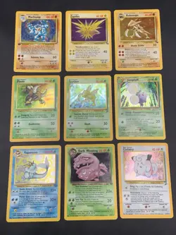 Vintage Rare Holo Pokemon Card Lot WOTC 1999 Base Set 2, Jungle, Fossil - MP/HP - Image 1