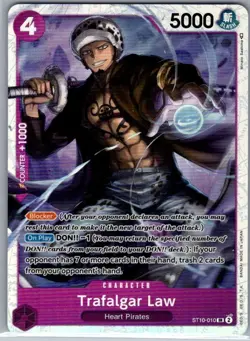 Trafalgar Law ST10-010 SR Ultra Deck: The Three Captains - One Piece Card - NM - Image 1