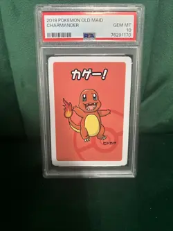 Pokemon Card Charmander Old Maid Baba Nuki 2019 PSA 10 GEM MINT - Image 1