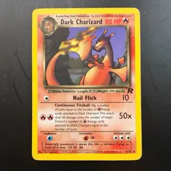 Dark Charizard 21/82 Team Rocket Non Holo Pokemon Card WOTC NM/LP Vintage Rare - Image 2