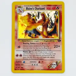 Pokemon Blaine's Charizard #2 Gym Challenge Holo Rare NM/LP Card Vtg WotC 2000 - Image 3