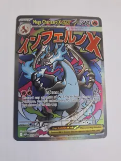 Pokemon TCG Mega Charizard X ex MEP023 – Mega Charizard UPC Full Art Promo – NM - Image 1