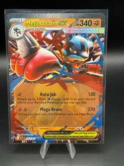 Pokemon TCG | Mega Lucario ex 113/217 Me: Ascended Heroes Holo Pack Fresh NM+ - Image 1
