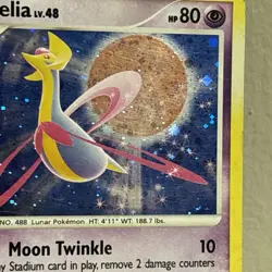 Pokemon TCG Cresselia Holo Rare 02/106 Great Encounters Heavily Played - Image 5
