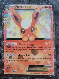 Flareon EX RC6/RC32 Generations Radiant Collection Holo Pokemon Card TCG 2016 NM - Image 1