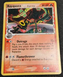 Rayquaza Delta Species 26/110 EX Holon Phantoms - Non Holo Rare Pokemon 2006 - Image 1