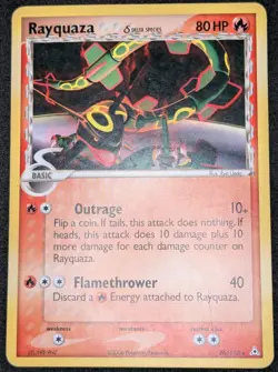 Rayquaza Delta Species 26/110 EX Holon Phantoms - Non Holo Rare Pokemon 2006 - Image 2