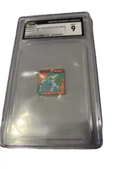 Bulbasaur Pokemon Base GB pocket cards 1997 Nintendo #1 CGC9 - Image 1