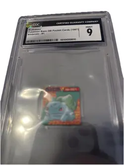 Bulbasaur Pokemon Base GB pocket cards 1997 Nintendo #1 CGC9 - Image 3