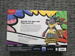 Pokemon Ascended Heroes Mega Lucario Premium Poster Collection Brand New Sealed - Image 2
