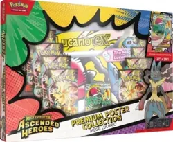 Pokemon Ascended Heroes Premium Poster Collection Mega Lucario EX SEALED - Image 1
