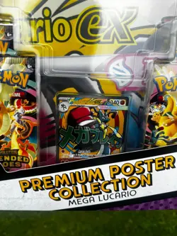 Pokemon TCG Ascended Heroes Premium Poster Collection - Mega Lucario (Sealed) - Image 4