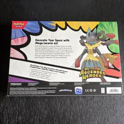 Pokemon Ascended Heroes Premium Poster Collection Mega Evolution New Lucario - Image 2
