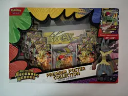 Pokemon Ascended Heroes Premium Poster Collection Mega Lucario - Damaged Box - Image 1