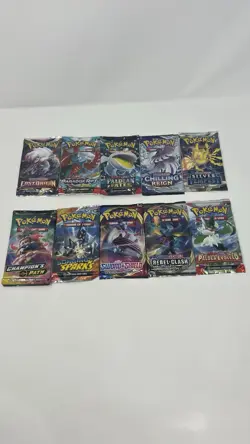Pokemon Trading Card Game Assorted Packs - 10 Packs Total - Sealed - Image 1