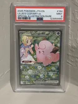 Pokemon Lillie's Clefairy EX #184/165 Journey Together Card, Near Mint Condition - Image 1