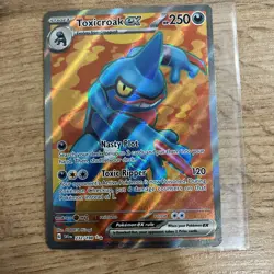 Pokemon Card Scarlet And Violet Toxicroak 232/198 Double Rare Holo Pack Fresh - Image 1