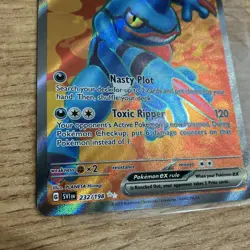 Pokemon Card Scarlet And Violet Toxicroak 232/198 Double Rare Holo Pack Fresh - Image 2
