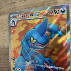 Pokemon Card Scarlet And Violet Toxicroak 232/198 Double Rare Holo Pack Fresh - Image 4