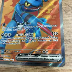 Pokemon Card Scarlet And Violet Toxicroak 232/198 Double Rare Holo Pack Fresh - Image 5