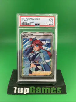 Pokemon PSA 9 MINT Skyla Shining Fates Ultra Rare Full Art 072/072! - Image 1