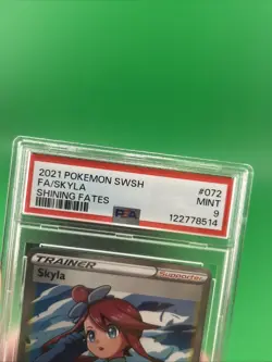 Pokemon PSA 9 MINT Skyla Shining Fates Ultra Rare Full Art 072/072! - Image 3