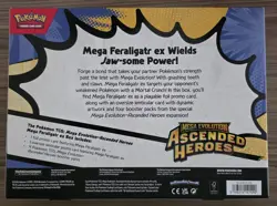 Pokemon TCG Mega Evolution—Ascended Heroes Mega Feraligatr ex Box 10+ Cards - Image 2