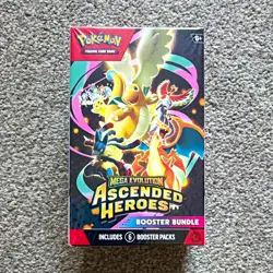 Pokemon TCG Mega Evolution—Ascended Heroes Booster Bundle Box 6 Packs - Image 1