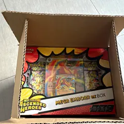 Pokemon Pokemon TCG Mega Evolution Ascended Heroes Mega Emboar EX Booster Box - Image 1