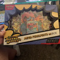 Pokemon TCG Mega Evolution Ascended Heroes Mega Feraligatr ex Box Sealed - Image 1