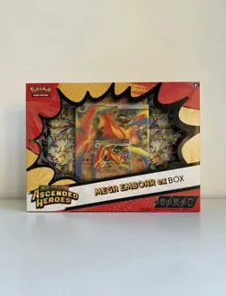 Pokemon TCG Mega Evolution Ascended Heroes Mega Emboar ex Box Booster Promo - Image 1