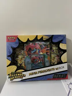 Pokemon TCG - Mega Evolution Ascended Heroes Feraligatr Mega EX Box New & Sealed - Image 1