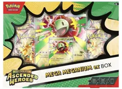 Pokemon TCG Ascended Hero’s Mega Evolution Meganium Ex Box Brand New Sealed - Image 1