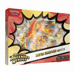 Pokemon TCG Mega Evolution Ascended Heroes Mega Emboar EX Box Brand New SEALED✅ - Image 1