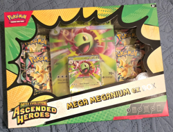 Pokemon TCG Mega Evolution Ascended Heroes Mega Meganium ex Box - Image 1