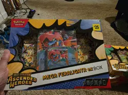 Pokemon TCG Mega Evolution Ascended Heroes Mega Feraligatr ex Box Sealed - Image 1