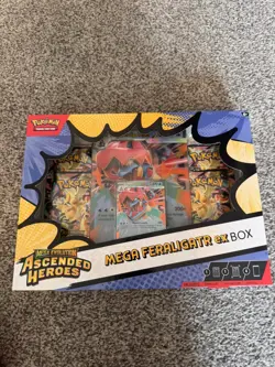 Pokemon TCG: Mega Evolution Ascended Heroes Mega Feraligatr ex Box NEW - Image 1