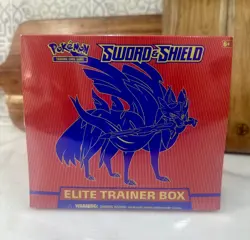 Pokemon Sword & Shield Base Zacian red Elite Trainer Box ETB New And Sealed - Image 1
