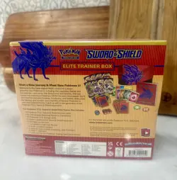 Pokemon Sword & Shield Base Zacian red Elite Trainer Box ETB New And Sealed - Image 3
