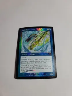 Whirlpool Drake FOIL Apocalypse Blue Uncommon MAGIC MTG CARD j2 - Image 1