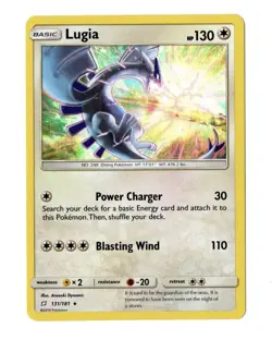 Lugia 131/181 (MP) Holo Rare Sun & Mon: Team Up 2019 Pokemon Card TCG - Image 1
