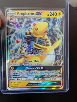 Pokemon Ampharos GX 43/181 Team Up NM Ultra Rare Card - Image 1