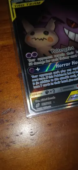 Gengar & Mimikyu GX 165/181 - Team Up - Ultra Rare Holo Pokemon Card Mint - Image 2