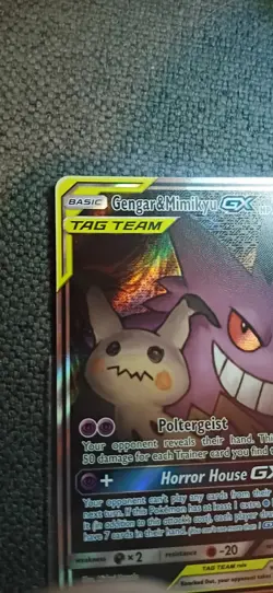 Gengar & Mimikyu GX 165/181 - Team Up - Ultra Rare Holo Pokemon Card Mint - Image 4