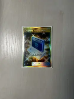 Pokemon TCG Sun & Moon Team Up Communication Card 196/181 Holo Secret Rare - Image 2