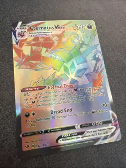 Pokemon TCG Eternatus VMAX Darkness Ablaze Holo Card 192/189 Secret Rare - Image 1