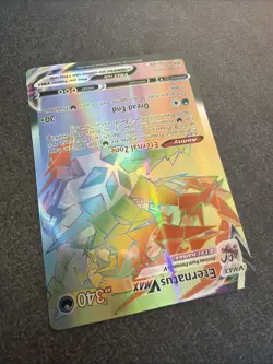 Pokemon TCG Eternatus VMAX Darkness Ablaze Holo Card 192/189 Secret Rare - Image 2