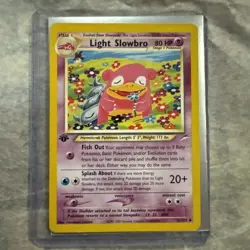 Pokemon TCG Light Slowbro Neo Destiny 51/105 1st Edition Raw Uncommon - Image 1