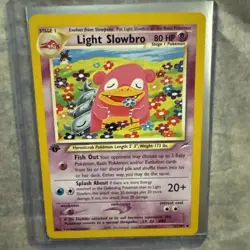Pokemon TCG Light Slowbro Neo Destiny 51/105 1st Edition Raw Uncommon - Image 2